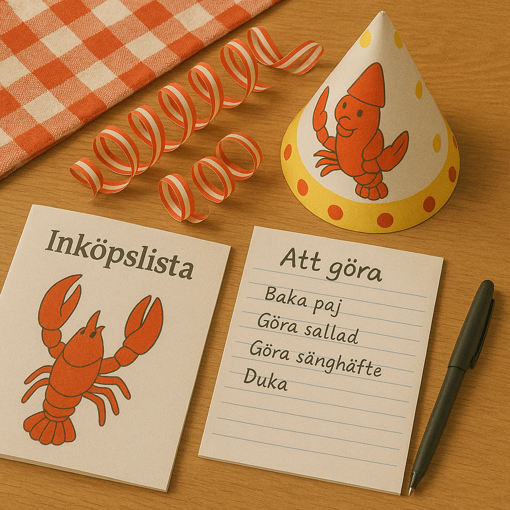 Känslokrock och kräftskiva.