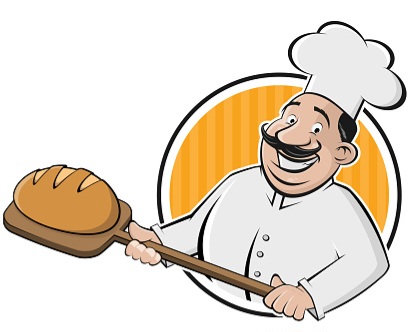 Stor trut och nybakade bullar.