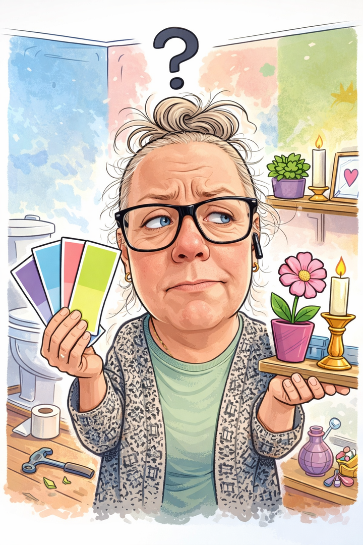 Projekt, skamfläck och överbliven färg